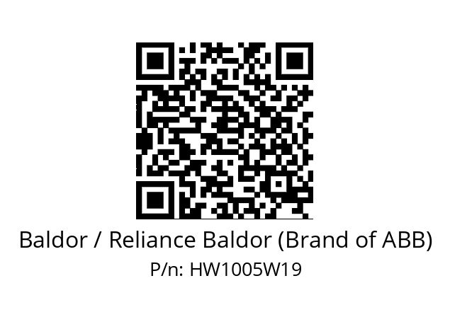   Baldor / Reliance Baldor (Brand of ABB) HW1005W19