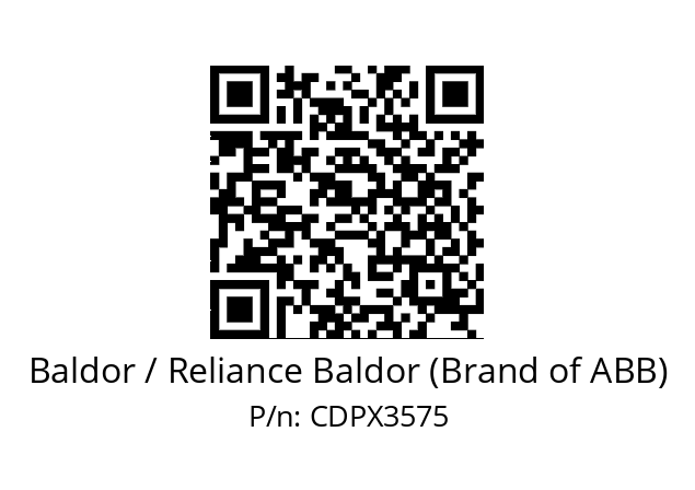   Baldor / Reliance Baldor (Brand of ABB) CDPX3575