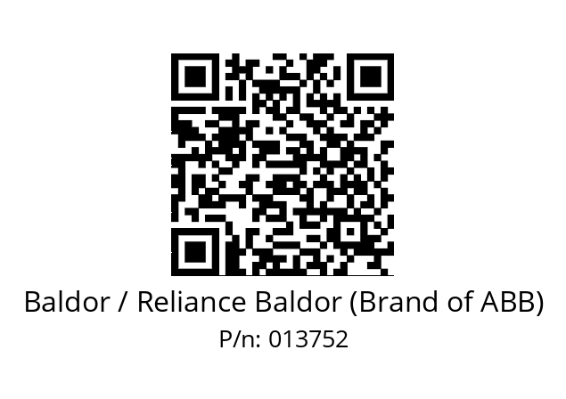   Baldor / Reliance Baldor (Brand of ABB) 013752