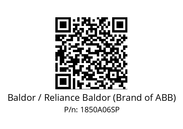   Baldor / Reliance Baldor (Brand of ABB) 1850A06SP