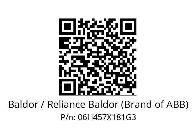   Baldor / Reliance Baldor (Brand of ABB) 06H457X181G3