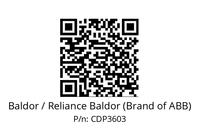   Baldor / Reliance Baldor (Brand of ABB) CDP3603