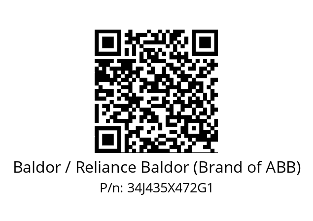   Baldor / Reliance Baldor (Brand of ABB) 34J435X472G1