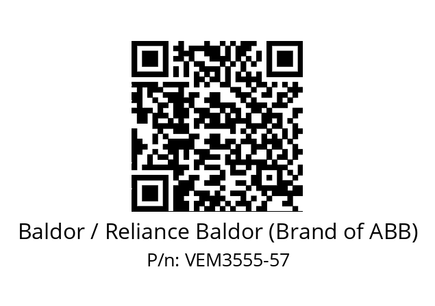   Baldor / Reliance Baldor (Brand of ABB) VEM3555-57