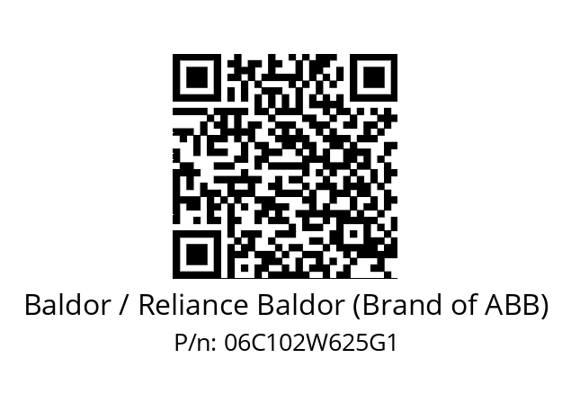   Baldor / Reliance Baldor (Brand of ABB) 06C102W625G1