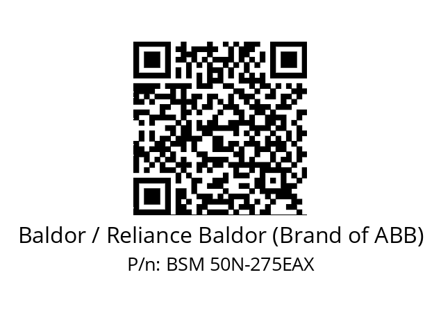   Baldor / Reliance Baldor (Brand of ABB) BSM 50N-275EAX