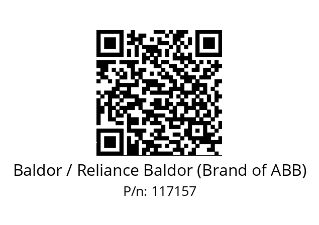   Baldor / Reliance Baldor (Brand of ABB) 117157