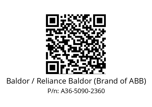   Baldor / Reliance Baldor (Brand of ABB) A36-5090-2360