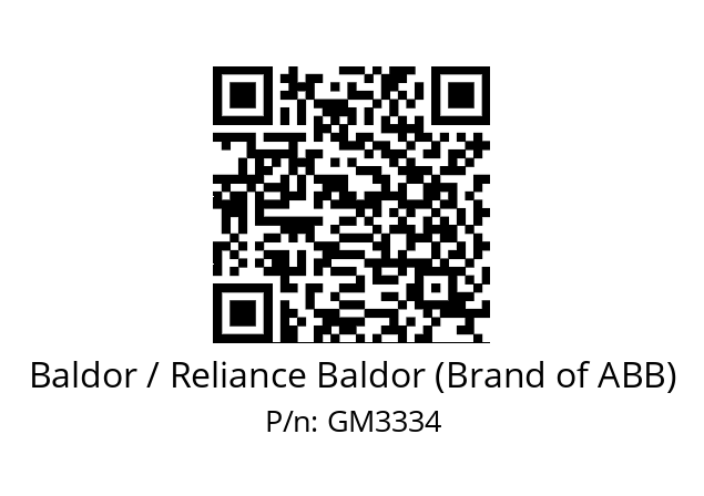   Baldor / Reliance Baldor (Brand of ABB) GM3334