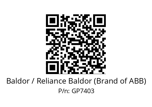   Baldor / Reliance Baldor (Brand of ABB) GP7403