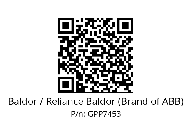   Baldor / Reliance Baldor (Brand of ABB) GPP7453