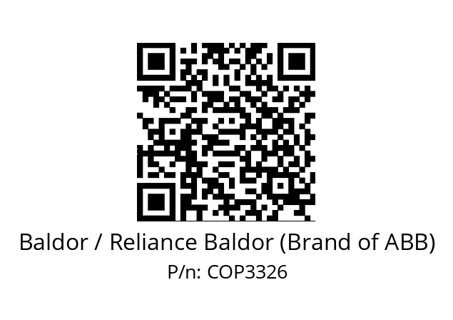   Baldor / Reliance Baldor (Brand of ABB) COP3326