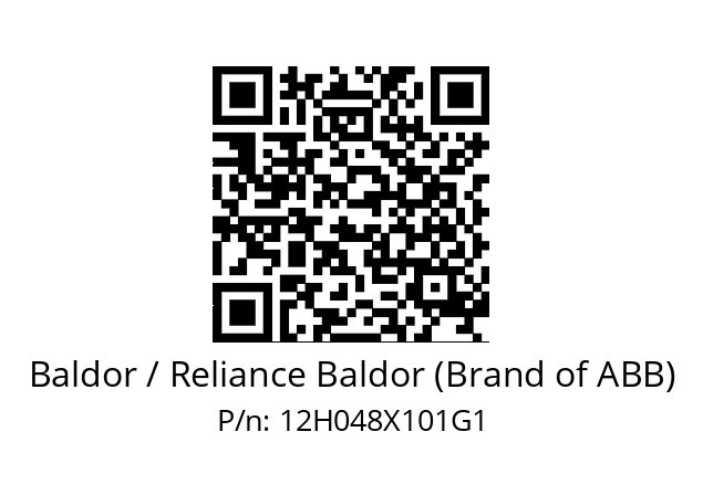   Baldor / Reliance Baldor (Brand of ABB) 12H048X101G1