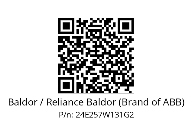   Baldor / Reliance Baldor (Brand of ABB) 24E257W131G2