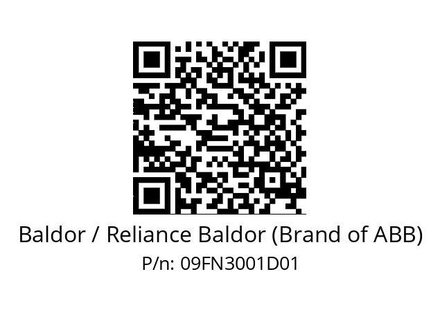   Baldor / Reliance Baldor (Brand of ABB) 09FN3001D01