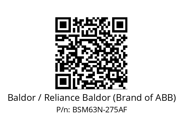   Baldor / Reliance Baldor (Brand of ABB) BSM63N-275AF