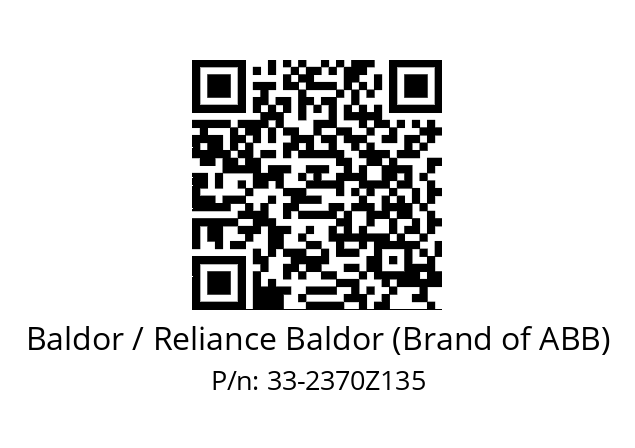   Baldor / Reliance Baldor (Brand of ABB) 33-2370Z135