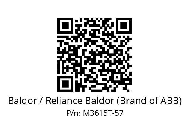   Baldor / Reliance Baldor (Brand of ABB) M3615T-57