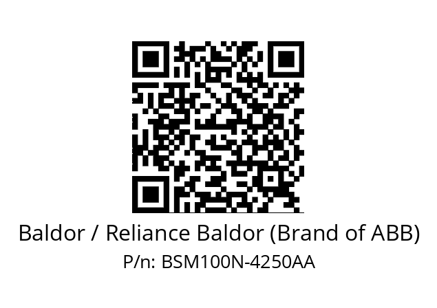   Baldor / Reliance Baldor (Brand of ABB) BSM100N-4250AA