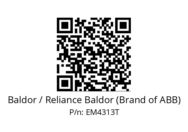 Motor  Baldor / Reliance Baldor (Brand of ABB) EM4313T