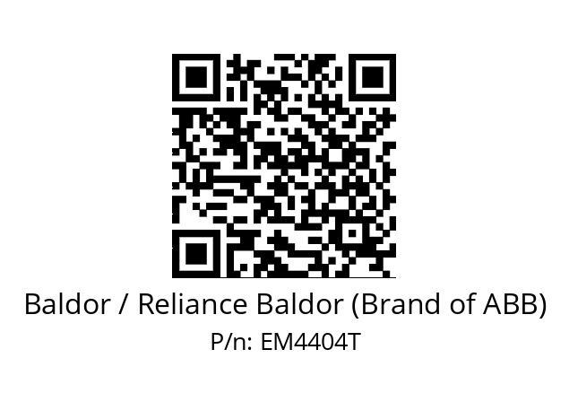 Motor  Baldor / Reliance Baldor (Brand of ABB) EM4404T