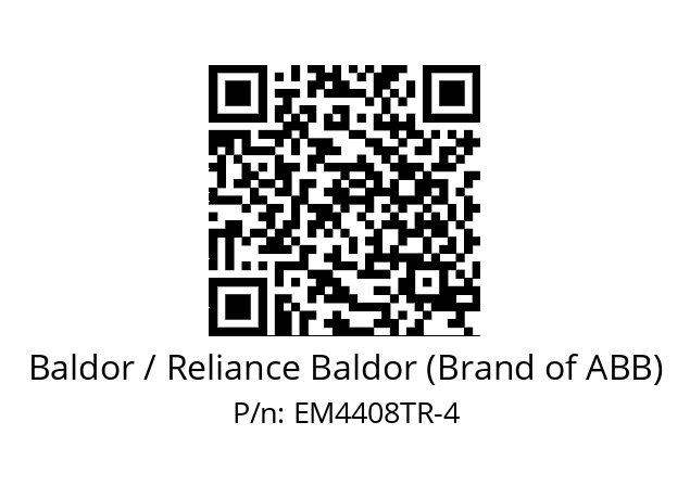 Motor  Baldor / Reliance Baldor (Brand of ABB) EM4408TR-4