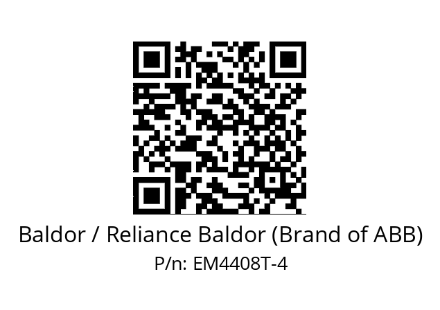 Motor  Baldor / Reliance Baldor (Brand of ABB) EM4408T-4