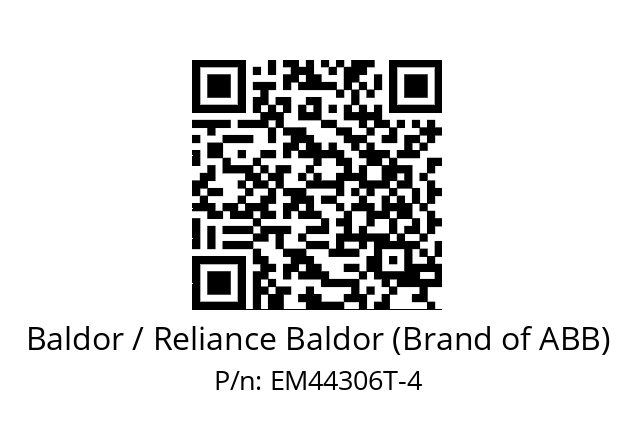 Motor  Baldor / Reliance Baldor (Brand of ABB) EM44306T-4