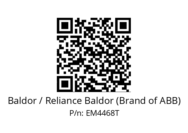 Motor  Baldor / Reliance Baldor (Brand of ABB) EM4468T