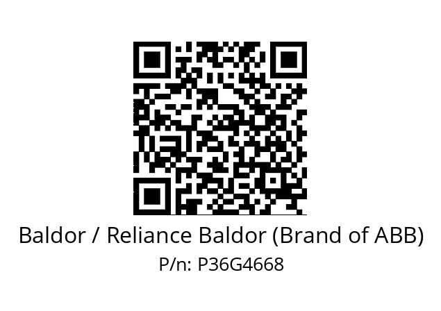 Motor  Baldor / Reliance Baldor (Brand of ABB) P36G4668