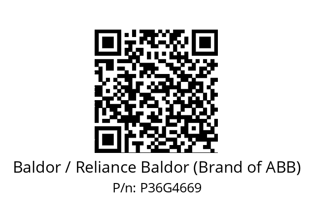 Motor  Baldor / Reliance Baldor (Brand of ABB) P36G4669