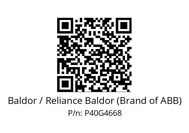 Motor  Baldor / Reliance Baldor (Brand of ABB) P40G4668