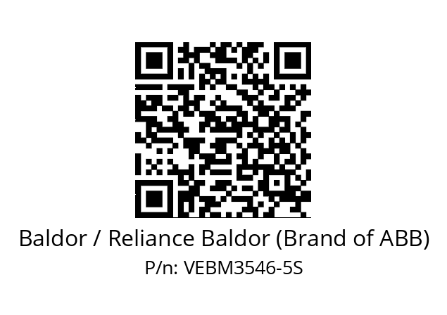 Motor  Baldor / Reliance Baldor (Brand of ABB) VEBM3546-5S