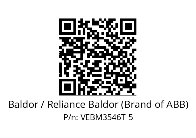 Motor  Baldor / Reliance Baldor (Brand of ABB) VEBM3546T-5