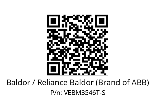 Motor  Baldor / Reliance Baldor (Brand of ABB) VEBM3546T-S