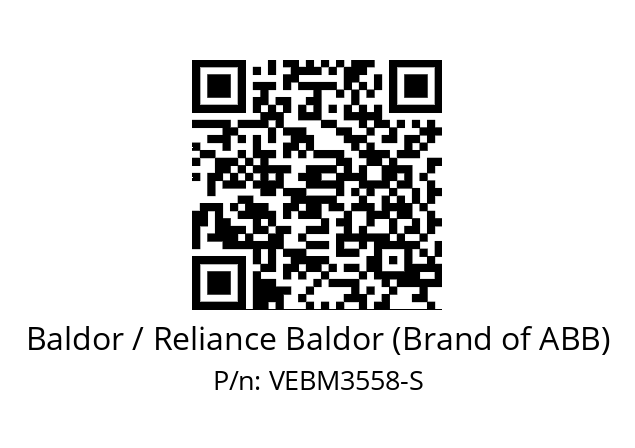 Motor  Baldor / Reliance Baldor (Brand of ABB) VEBM3558-S