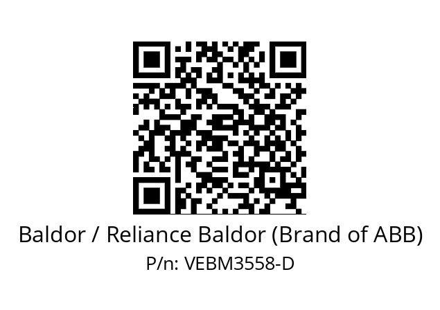 Motor  Baldor / Reliance Baldor (Brand of ABB) VEBM3558-D