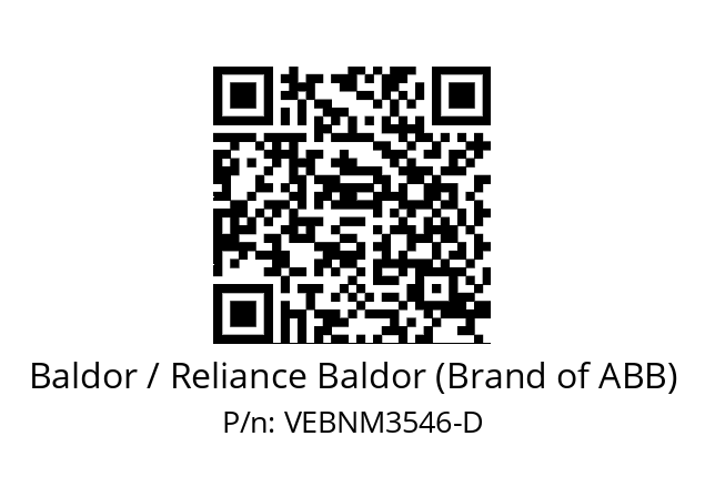 Motor  Baldor / Reliance Baldor (Brand of ABB) VEBNM3546-D