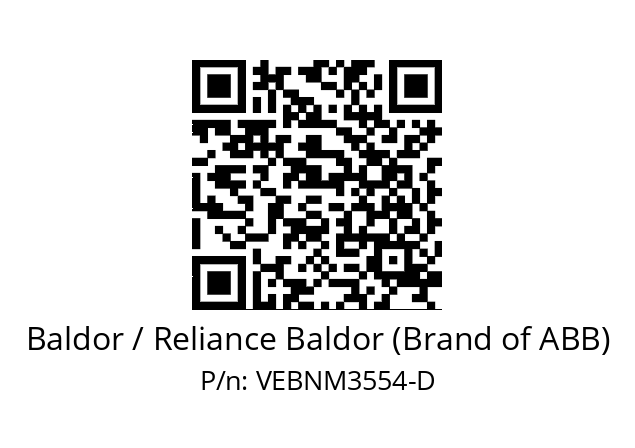 Motor  Baldor / Reliance Baldor (Brand of ABB) VEBNM3554-D