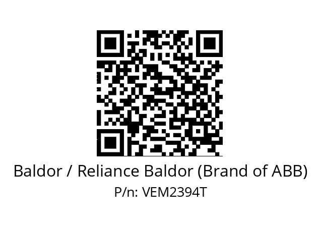 Motor  Baldor / Reliance Baldor (Brand of ABB) VEM2394T