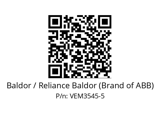 Motor  Baldor / Reliance Baldor (Brand of ABB) VEM3545-5