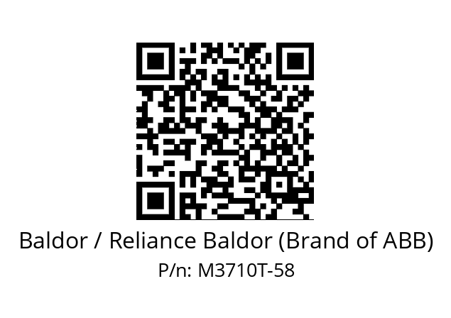   Baldor / Reliance Baldor (Brand of ABB) M3710T-58