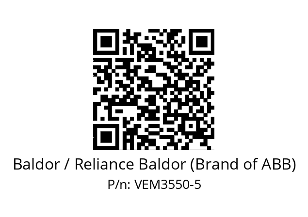 Motor  Baldor / Reliance Baldor (Brand of ABB) VEM3550-5