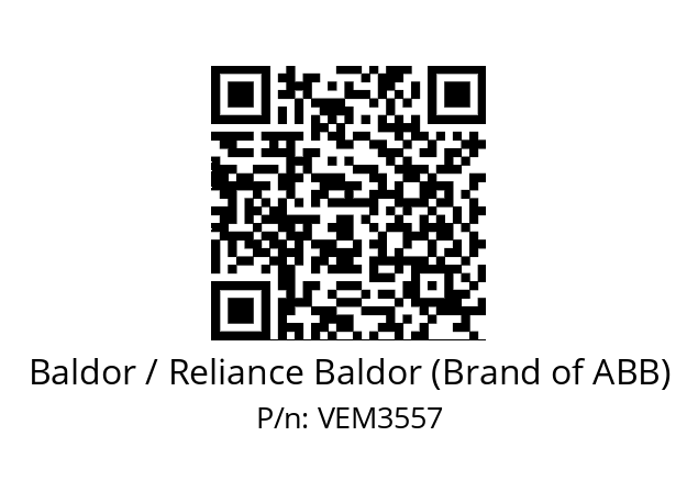 Motor  Baldor / Reliance Baldor (Brand of ABB) VEM3557