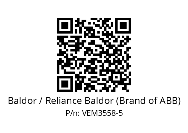 Motor  Baldor / Reliance Baldor (Brand of ABB) VEM3558-5