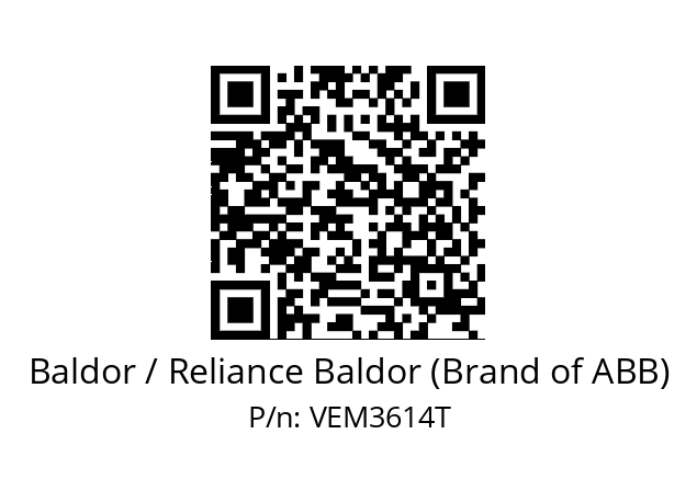 Motor  Baldor / Reliance Baldor (Brand of ABB) VEM3614T