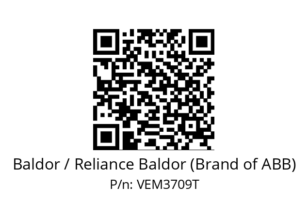 Motor  Baldor / Reliance Baldor (Brand of ABB) VEM3709T