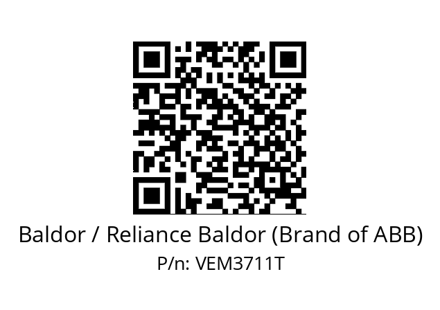 Motor  Baldor / Reliance Baldor (Brand of ABB) VEM3711T