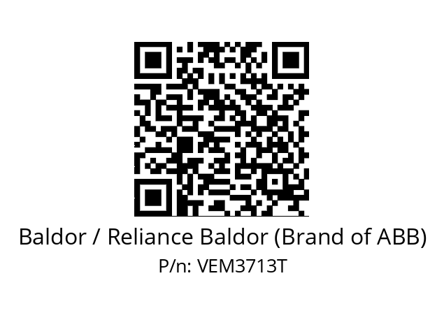 Motor  Baldor / Reliance Baldor (Brand of ABB) VEM3713T