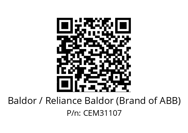 Motor  Baldor / Reliance Baldor (Brand of ABB) CEM31107